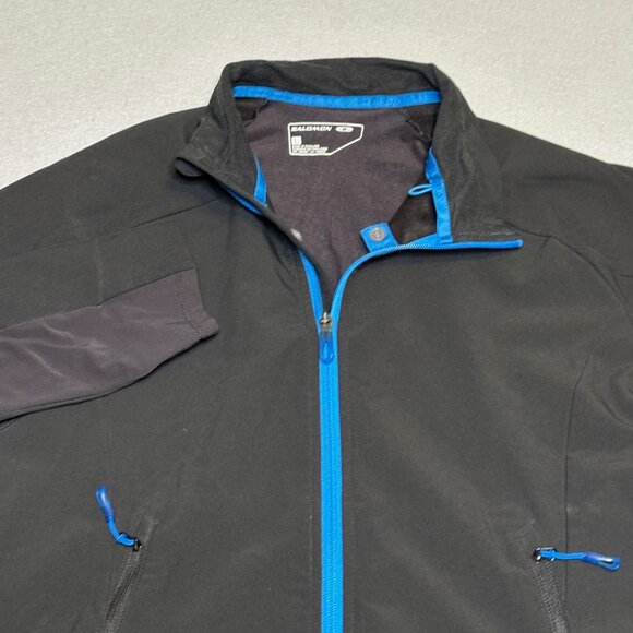 Salomon ClimaWind Full Zip-Up Long Sleeve Jacket (Black) Women's Size Large - Picture 2 of 10